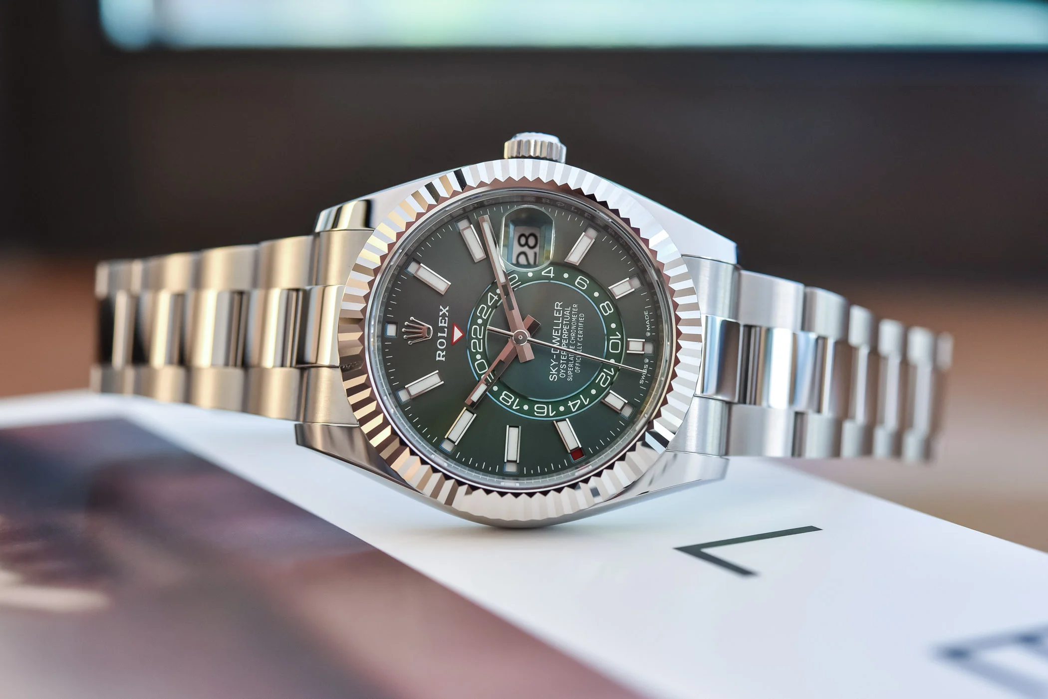 Why is the Rolex Sky-Dweller a distinctive timepiece for global travelers?